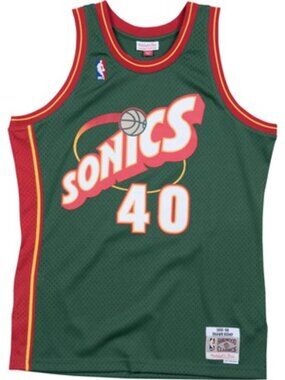 Mitchell And Ness - Seattle Supersonics Mens Nba Swingman Road 95 Shawn Kemp